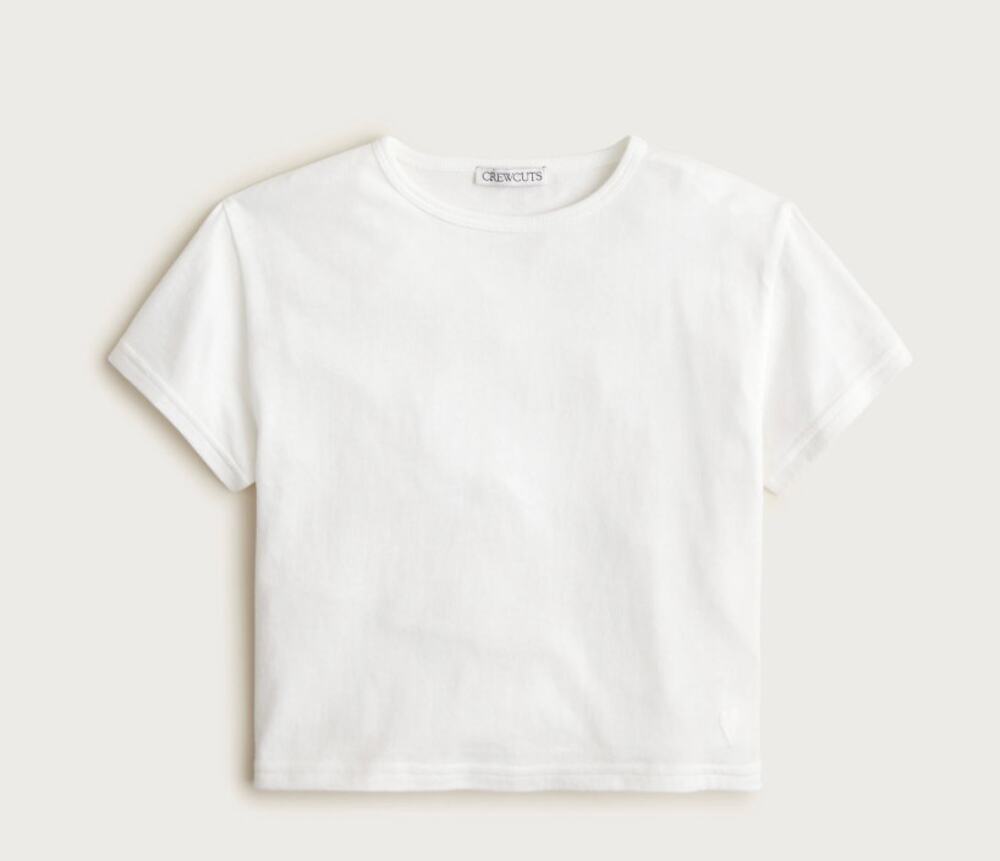 Crew crewcuts Everyday T Shirt L White NWOT Vintage Jersey Tee Top CG980 J.Crew